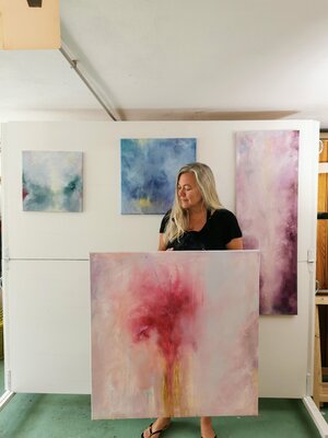 Jennifer Baker in the Studio
