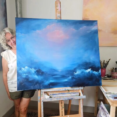 Jennifer Baker in the Studio