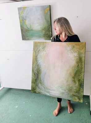 Jennifer Baker in the Studio