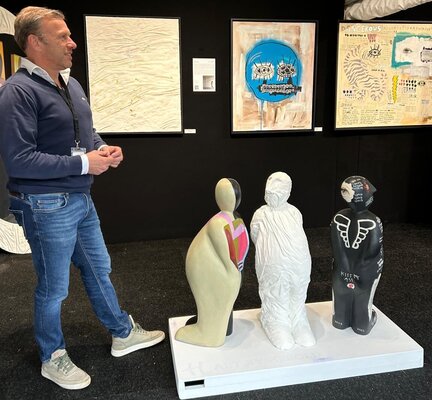 Herold Van den Berg in the Studio: My artwork on display at ArtLaren 2024