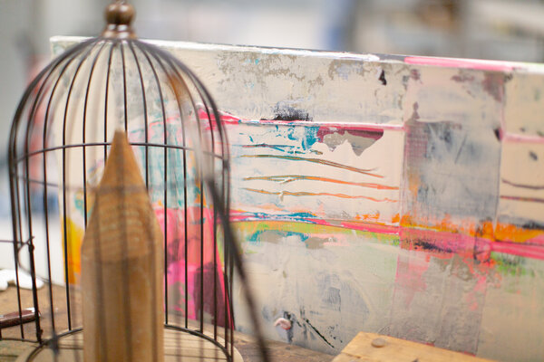 Maike Barbara Maier in the Studio