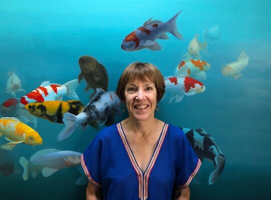 Elizabeth Rickert in the Studio