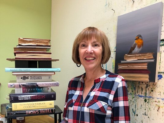 Elizabeth Rickert in the Studio
