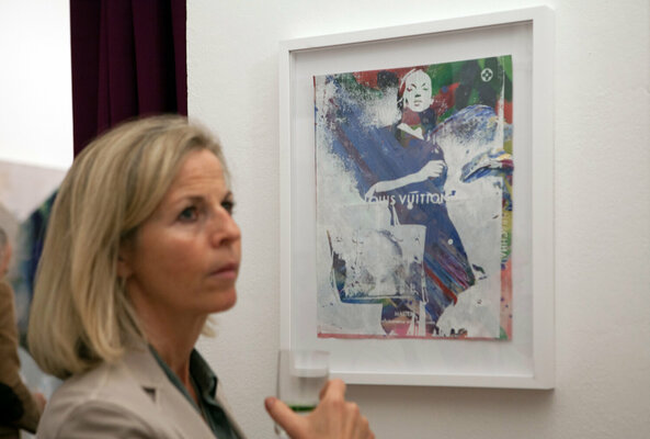 Peter Vahlefeld in the Studio: Installation View Sotheby's Vienna