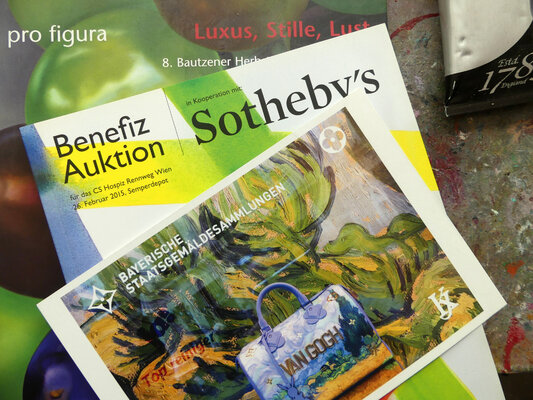 Peter Vahlefeld in the Studio: Installation View Sotheby's Vienna
