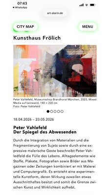 Peter Vahlefeld in the Studio: Kunsthaus Frölich — Art Alarm Stuttgart