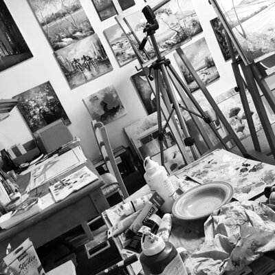 Eric Bruni in the Studio: Photo atelier Eric Bruni