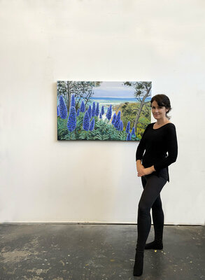 Lisa Elley in the Studio