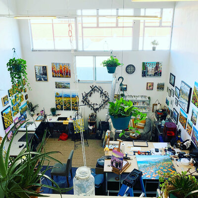 Lisa Elley in the Studio