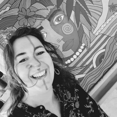 Suzanne Domenech in the Studio