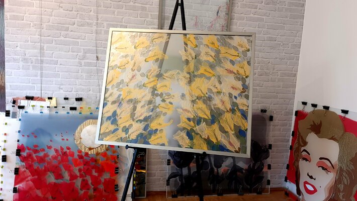 Małgorzata Jabłońska in the Studio