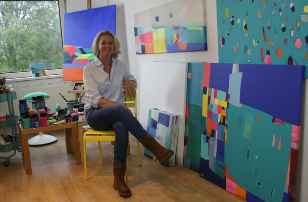Sophia Heeres in the Studio
