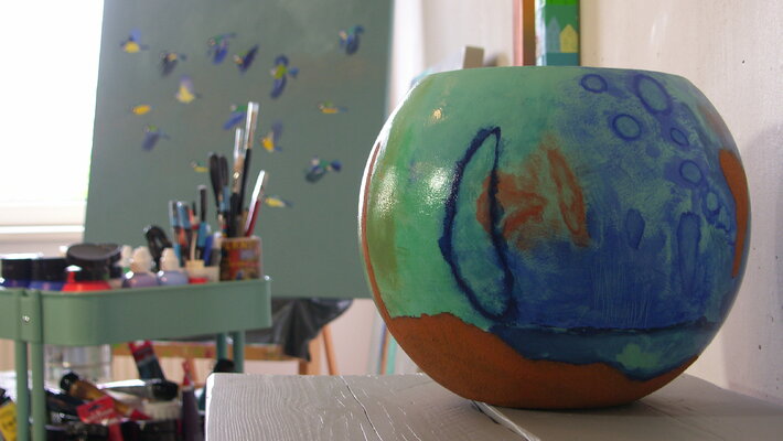 Sophia Heeres in the Studio
