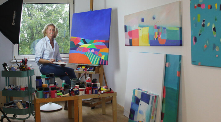 Sophia Heeres in the Studio