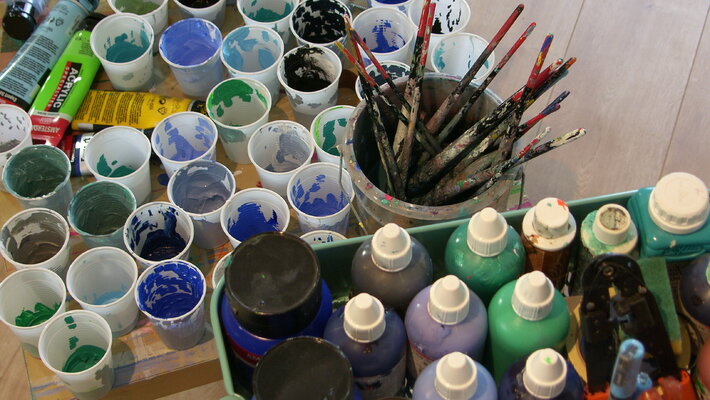 Sophia Heeres in the Studio