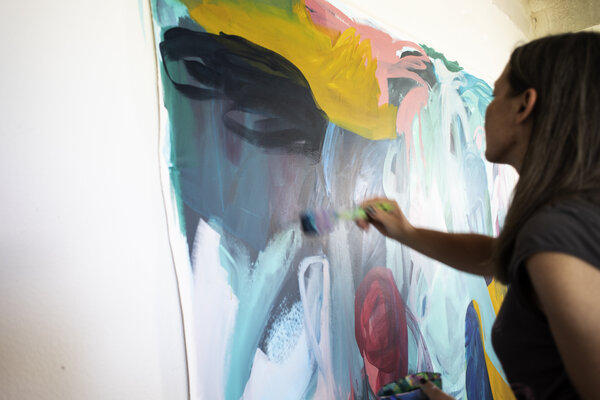 Petra Penz in the Studio