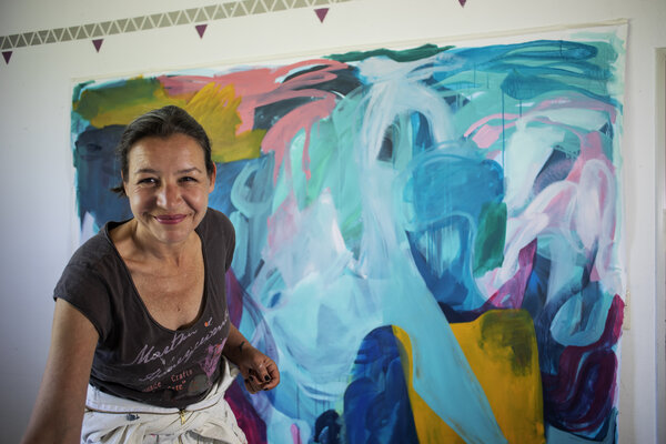 Petra Penz in the Studio