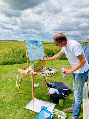 Wim Van De Wege in the Studio: Plein air working