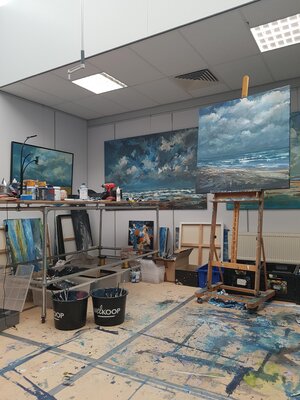 Wim Van De Wege in the Studio
