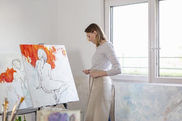 Albina Onda in the Studio