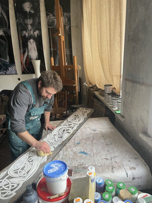 Vasili Zianko in the Studio