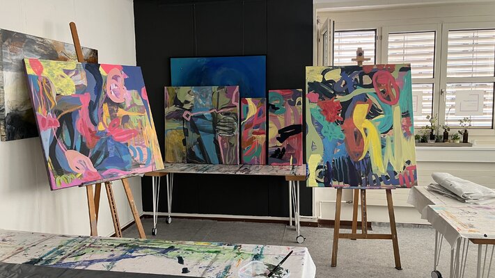 Claudia Dietschi in the Studio
