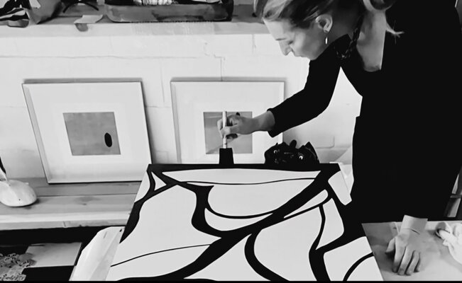 Patrizia Martiradonna in the Studio
