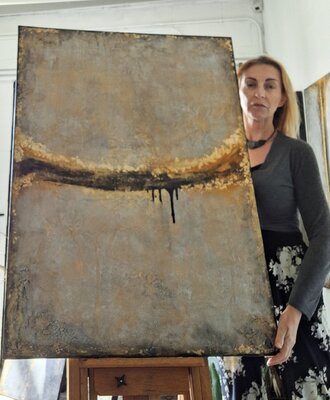 Patrizia Martiradonna in the Studio