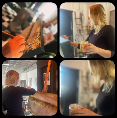 Patrizia Martiradonna in the Studio