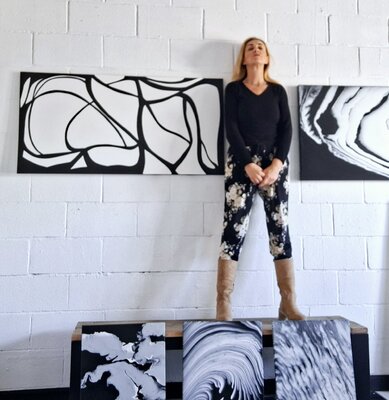 Patrizia Martiradonna in the Studio