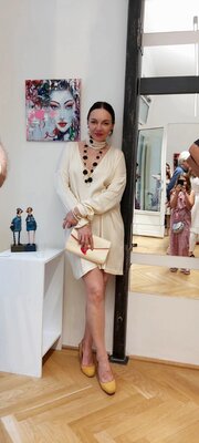 Julia (Iuliia) Tokar in the Studio: Ausstellung Vienna 2024