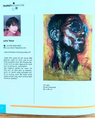 Julia (Iuliia) Tokar in the Studio: catalogue with my painting