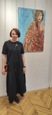 Julia (Iuliia) Tokar in the Studio: Ausstellung in Wien