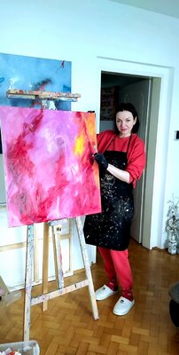 Julia (Iuliia) Tokar in the Studio: Artwork in Progress