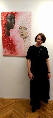 Julia (Iuliia) Tokar in the Studio: Ausstellung in Wien
