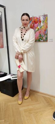Julia (Iuliia) Tokar in the Studio: Ausstellung Vienna 2024