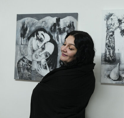 Anna Soghomonyan in the Studio