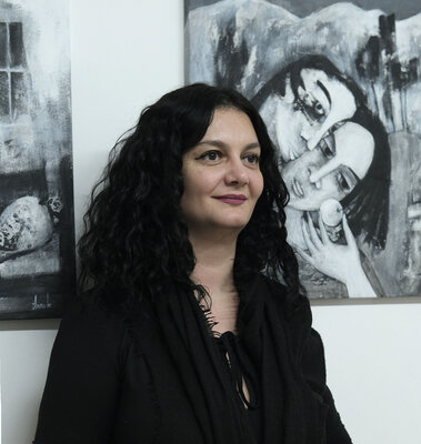 Anna Soghomonyan in the Studio