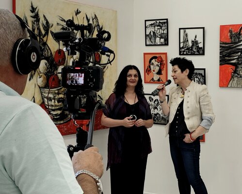 Anna Soghomonyan in the Studio