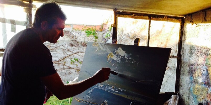 FRED BOUTET in the Studio