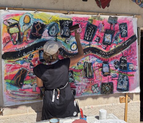 PatMoli in the Studio: 2026 "Interactions "DERNIERE toile