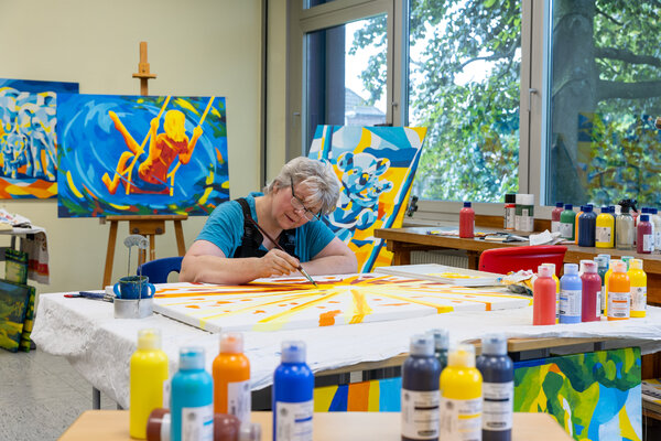 Beate Blume in the Studio