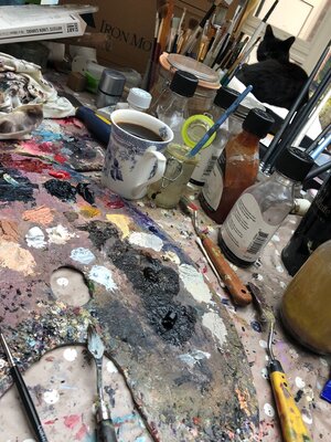 Martin Allen in the Studio