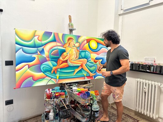 Hani Badawi Leo in the Studio