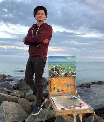 Dmitry Oleyn in the Studio: Plein air