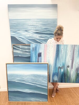 Alanah Jarvis in the Studio: Original framed art available in a number of sizes