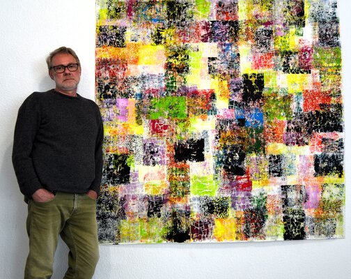 Udo von Gelden in the Studio: Abstraktion