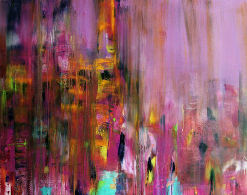 Gerlinde Kosina in the Studio: AKADEMIE GERAS -  MALKURS - DIE FARBE  HAT MICH - DOZENTIN - GERLINDE KOSINA -  16.-18. JULI 2021 -  infos und anmeldung   www.akademiegeras.at