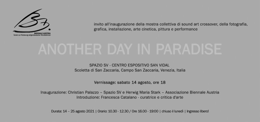 Gerlinde Kosina in the Studio: 14.8.2021  ausstellung another day in paradise
