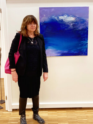 Gerlinde Kosina in the Studio: museum langenzersdorf /wien -  vernissage 24.1.2024  -  "mein dachstein" -  ausstellung bis ende feber 2024